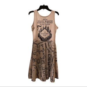 Harry Potter Marauder's Map Skater Dress | SZ S